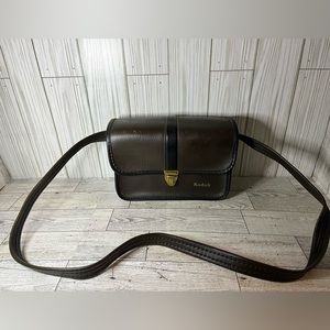Vintage Brown Leather Kodak Camera Bag
